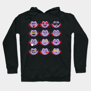 Emoji Faces Dracula Hoodie